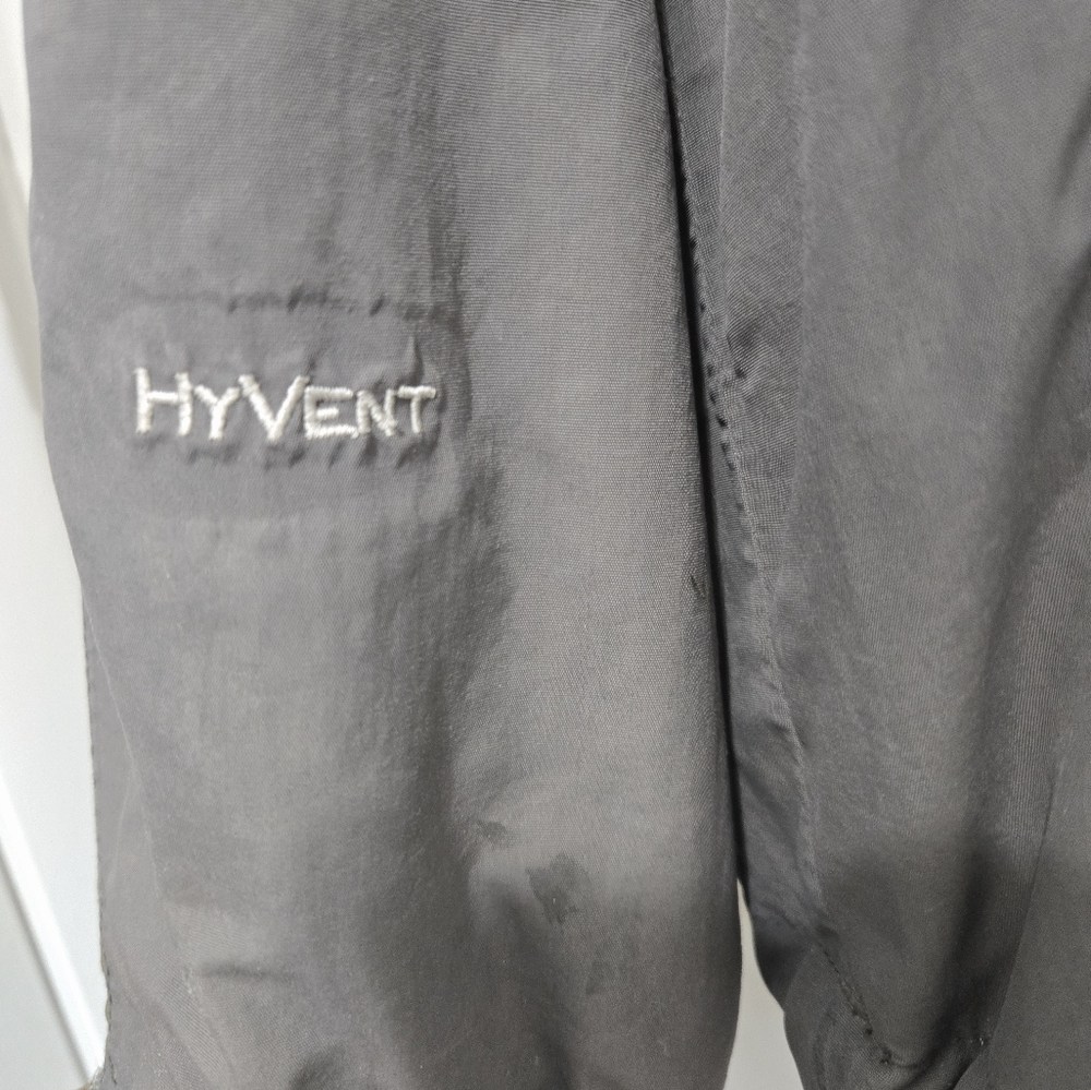 The North Face HyVent Waterproof Windbreaker Jacket Men Sz Large Army Green Gray - Picture 7 of 12
